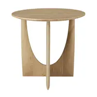 Oak Geometric Side Table